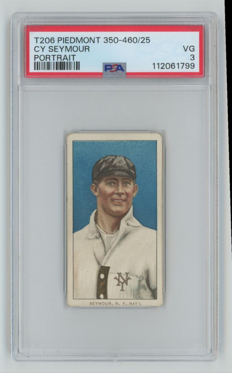 1911 PIEDMONT WHITE BORDER CY SEYMOUR PSA 3 NEW YORK 286667043723