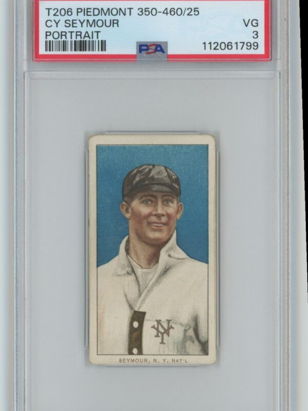 1911 PIEDMONT WHITE BORDER CY SEYMOUR PSA 3 NEW YORK PORTRAIT
