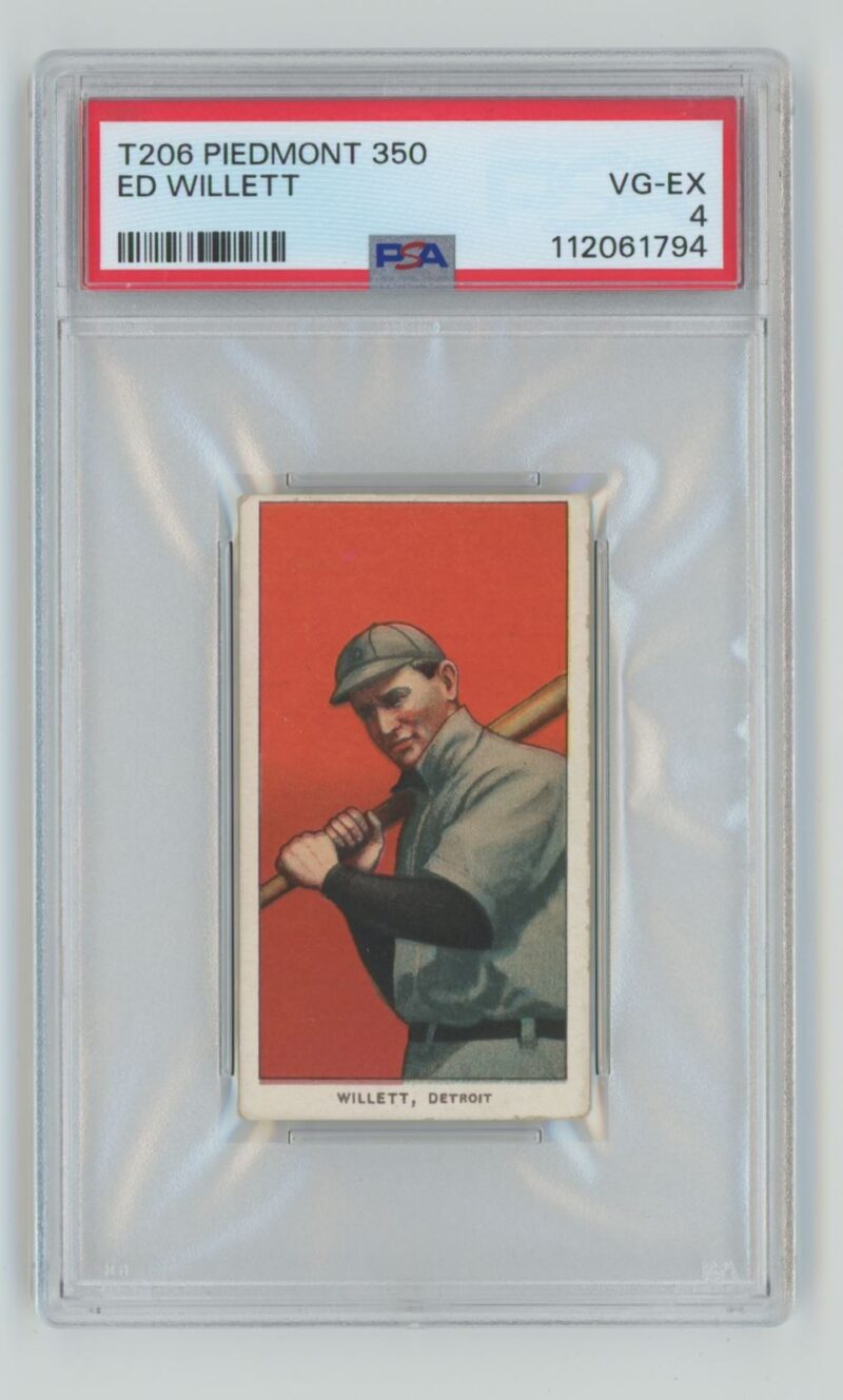 1911 PIEDMONT WHITE BORDER ED WILLETT PSA 4 DETROIT 286667043713