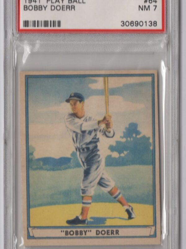 1941 PLAY BALL BOBBY DOERR PSA 7 BOSTON RED SOX