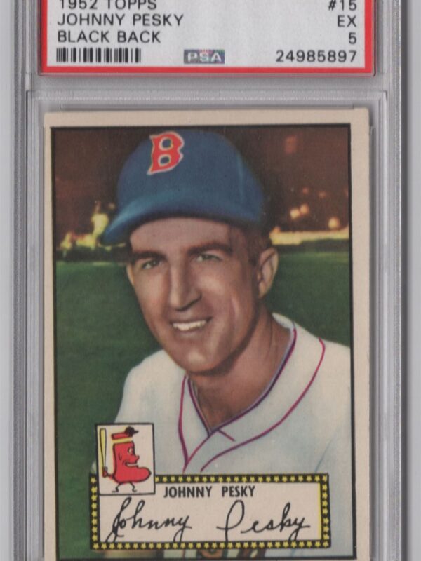 1952 TOPPS JOHNNY PESKY ROOKIE PSA 5 BOSTON RED SOX 15 286512179813