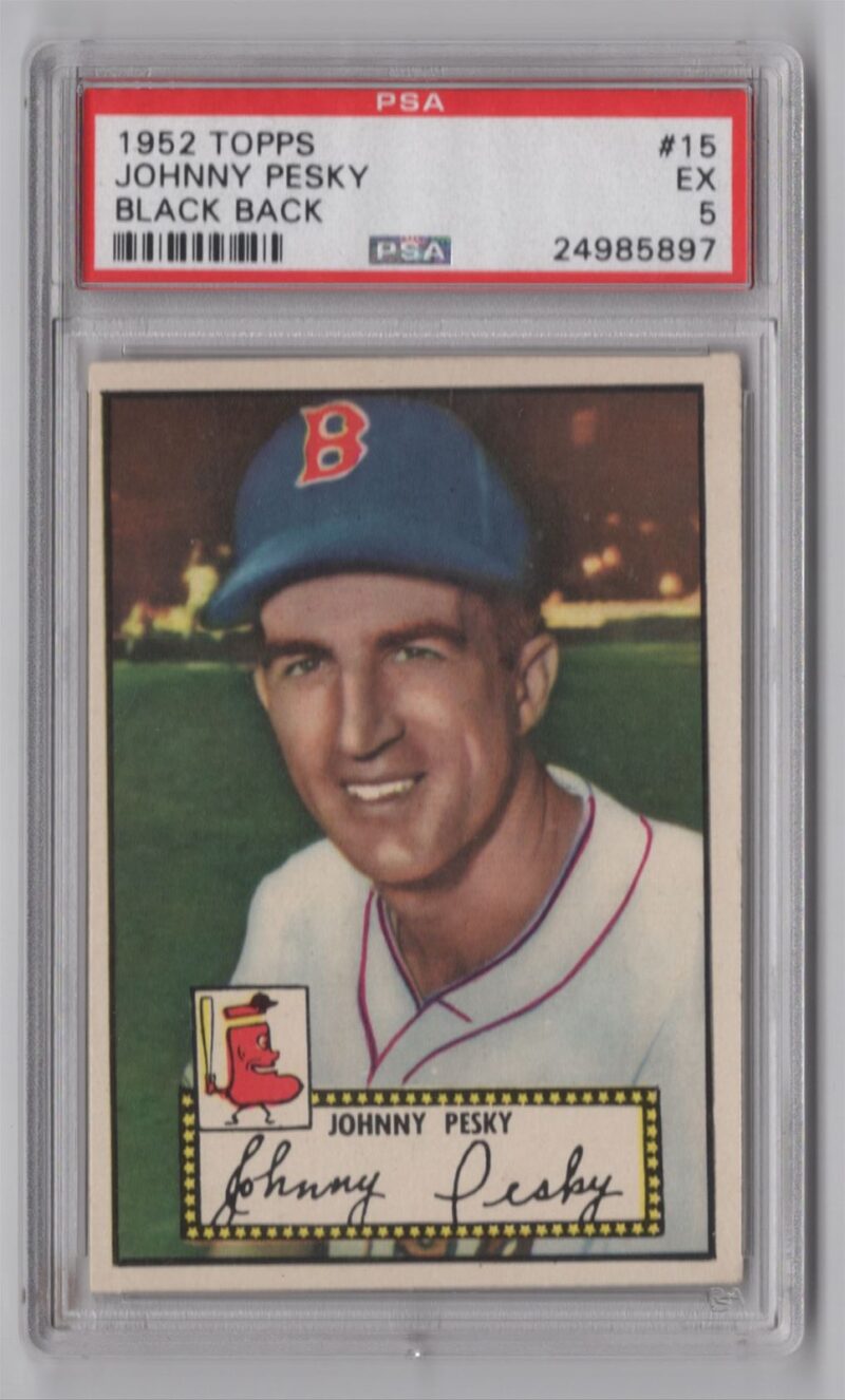 1952 TOPPS JOHNNY PESKY ROOKIE PSA 5 BOSTON RED SOX 15 286512179813