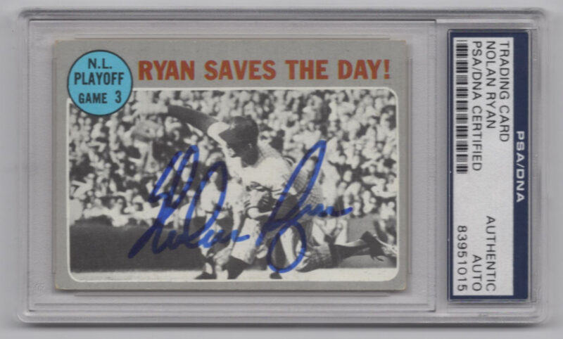 1970 3-15 NLCS GAME 3 - RYAN SAVES THE DAY! LCS AUTO PSA NEW YORK METS/ATLANTA