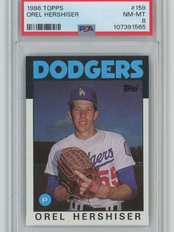 1986 TOPPS OREL HERSHISER PSA 8 LOS ANGELES DODGERS 159 286740614573