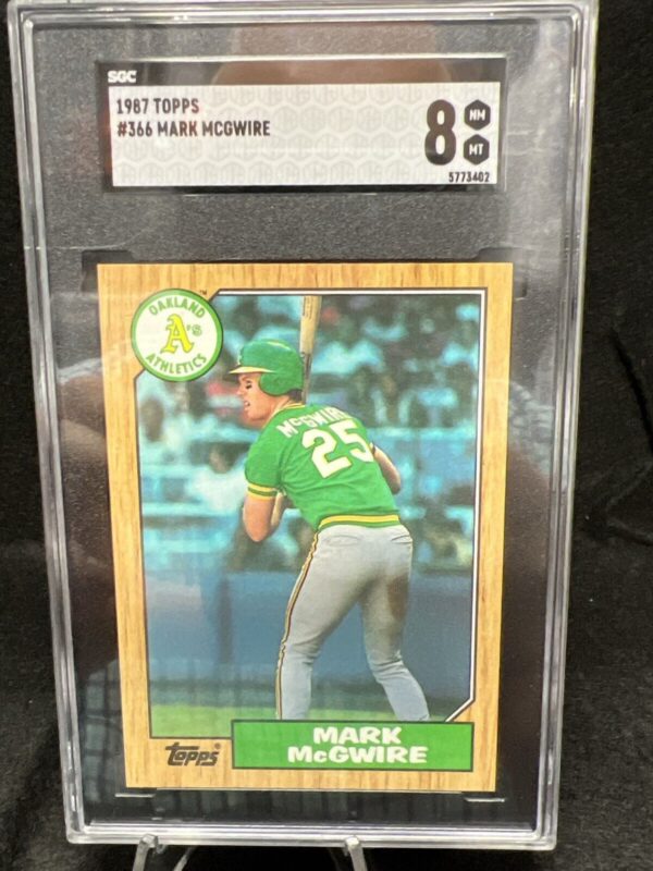 1987 Topps - #366 Mark McGwire Rookie Card