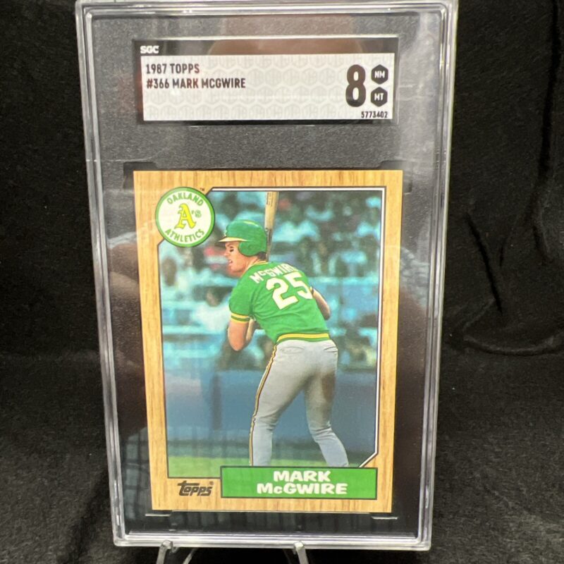 1987 Topps 366 Mark McGwire Rookie Card 286289147373