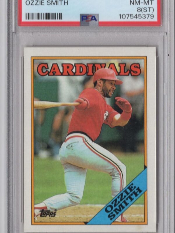1988 TOPPS OZZIE SMITH PSA 8 ST. LOUIS CARDINALS #460 POP