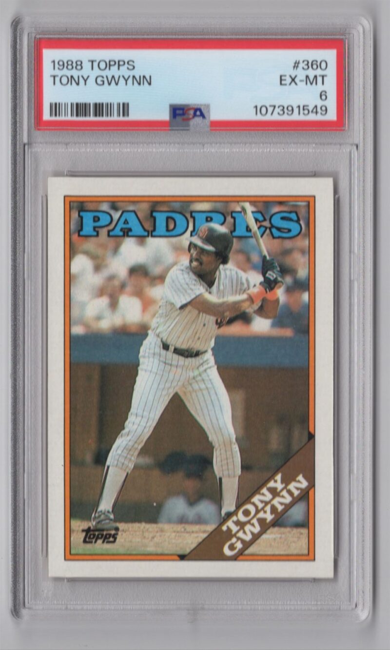 1988 TOPPS TONY GWYNN 20.00 6 SAN DIEGO PADRES #360
