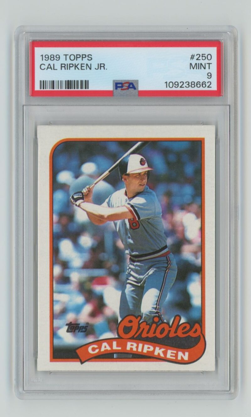 1989 TOPPS CAL RIPKEN PSA 9 BALTIMORE ORIOLES #250