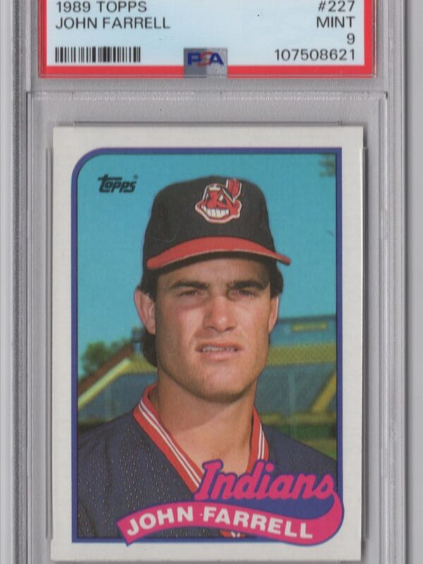 1989 TOPPS JOHN FERRELL PSA 9 CLEVELAND INDIANS #227 POP 1 ONLY 2 HIGHER
