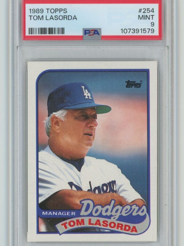 1989 TOPPS TOM LASORDA PSA 9 LOS ANGELES DODGERS 254 TOTAL POP 41 286740614563