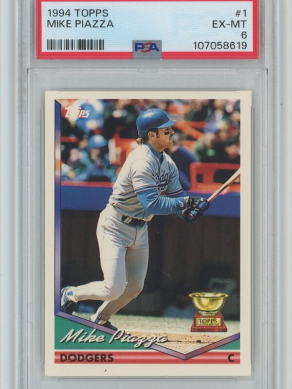 1994 TOPPS MIKE PIAZZA PSA 6 LOS ANGELES DODGERS 6 286740707543