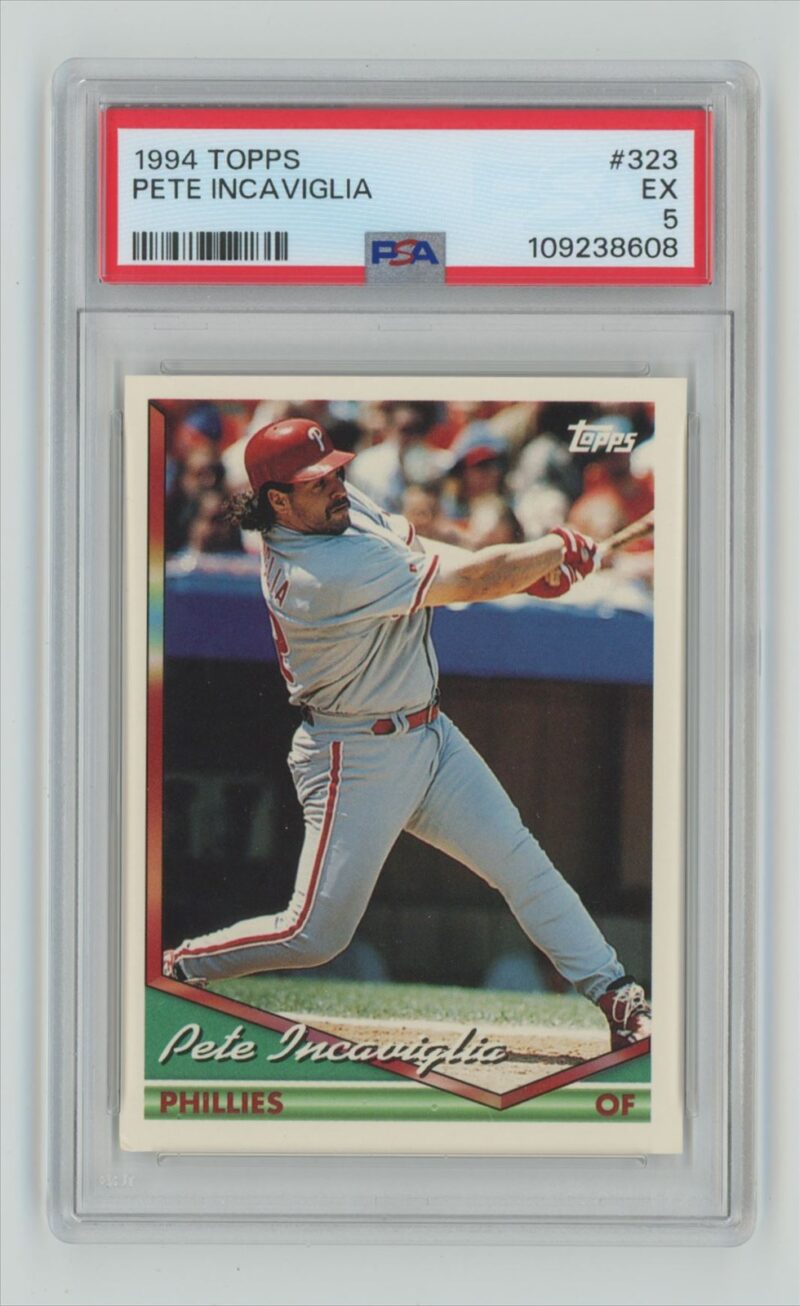 1994 TOPPS PETE INCAVIGLIA PSA 5 PHILADELPHIA PHILLIES #323 RARE POP 1 OF 1