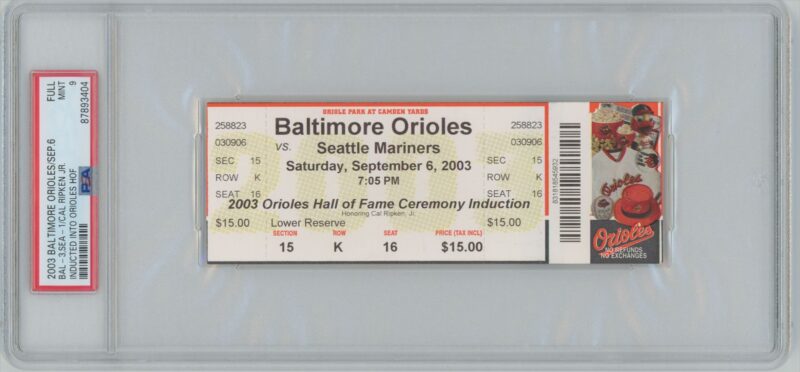 2003 CAL RIPKEN HISTORICAL ACHIEVMENTS CAL RIPKEN JR. CAL RIPKEN INDUCTED INTO