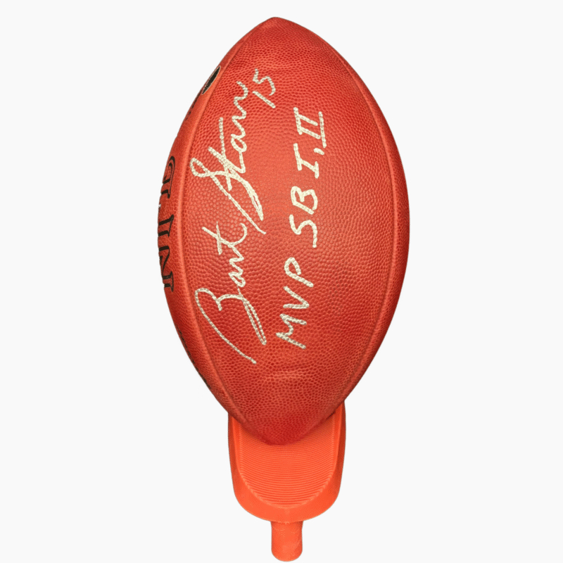 Bart Starr Autographed Football, Inscribed "MVP SB I, II" - Image 4