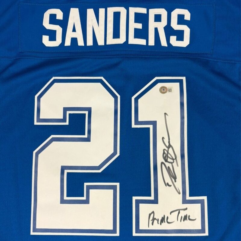 Deion Sanders Autographed Signed Dallas Cowboys Mitchell & Ness NFL Jersey - Image 4