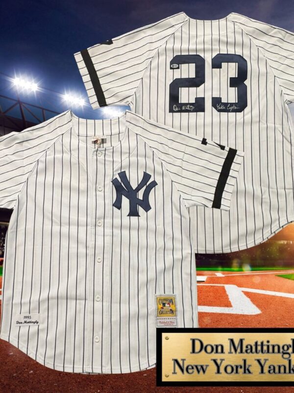 Don Mattingly Autographed & Inscribed New York Yankees Mitchell & Ness Jersey