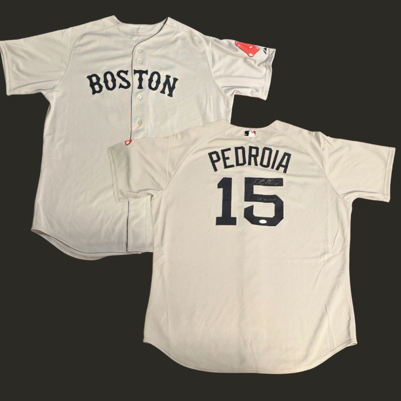 Dustin Pedroia Autographed Boston Red Sox Majestic Jersey - Image 12