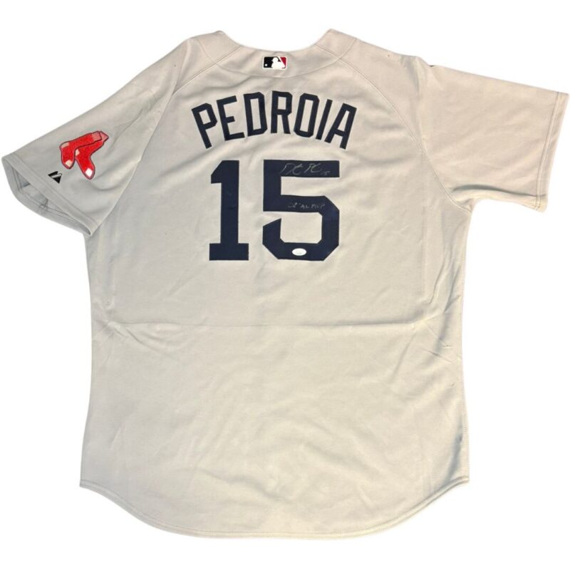 Dustin Pedroia Autographed Boston Red Sox Majestic Jersey - Image 3