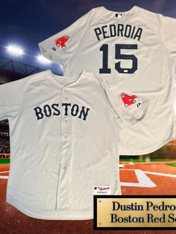 Dustin Pedroia Autographed Boston Red Sox Majestic Jersey