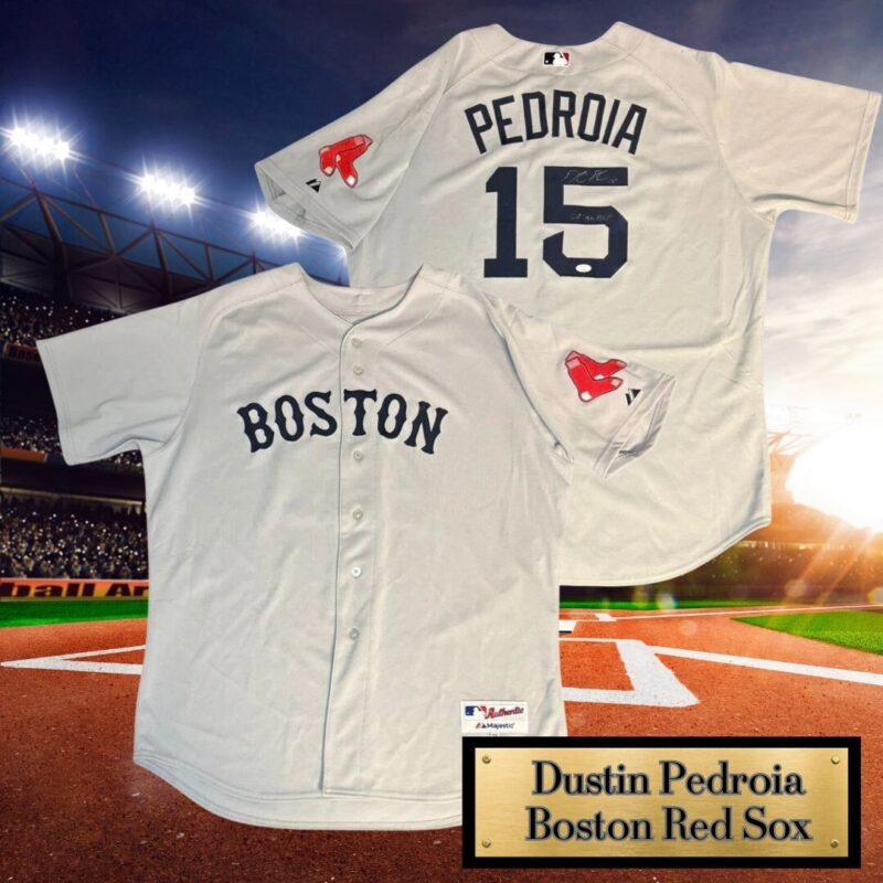 Dustin Pedroia Autographed Boston Red Sox Majestic Jersey