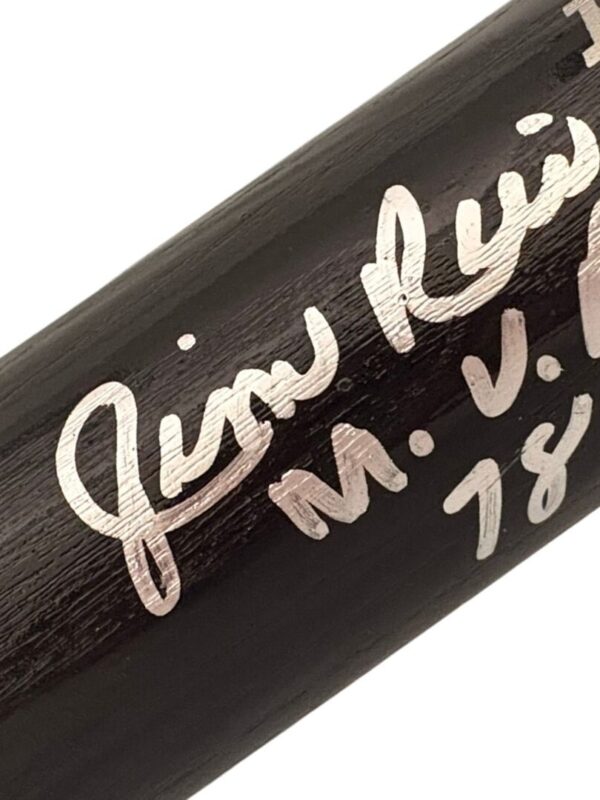 Jim Rice Autographed & Inscribed Rawlings MLB Bat (BECKETT CERT.)