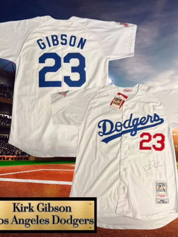 Kirk Gibson Autographed Los Angels Dodger 1988 World Series Jersey