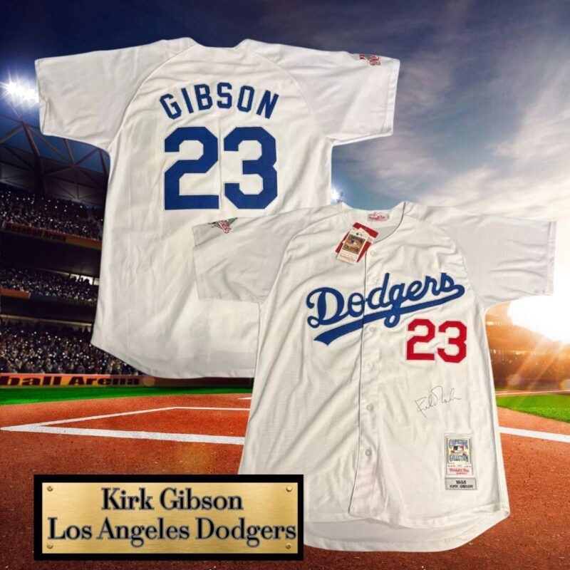 Kirk Gibson Autographed Los Angels Dodger 1988 World Series Jersey
