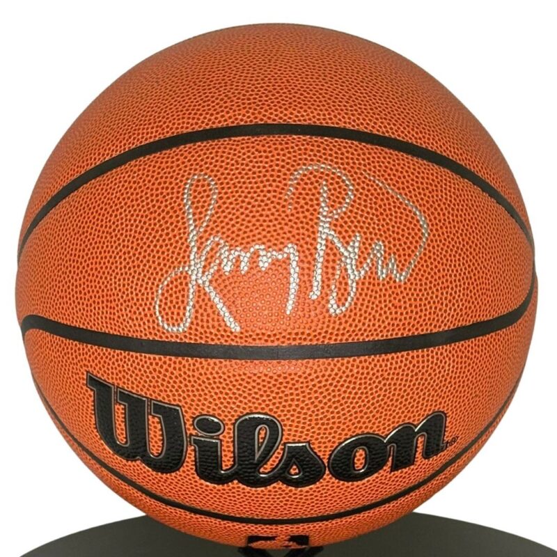 Larry Bird Boston Celtics Autographed Wilson NBA Basketball (JSA) - Image 3