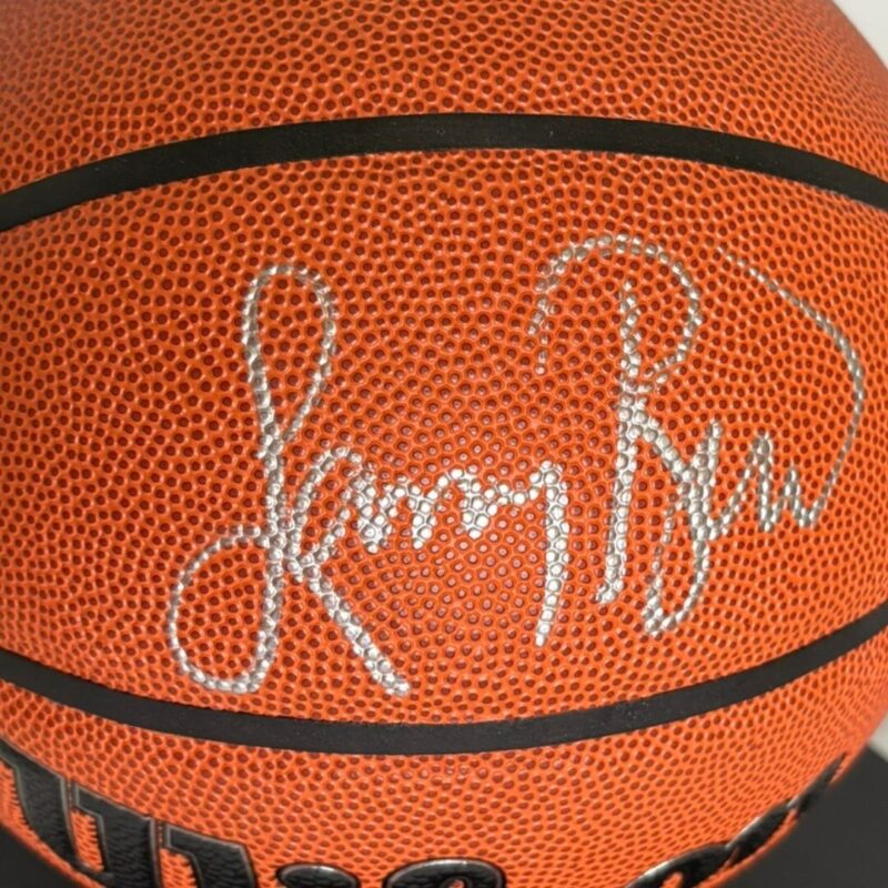 Larry Bird Boston Celtics Autographed Wilson NBA Basketball (JSA) - Image 4
