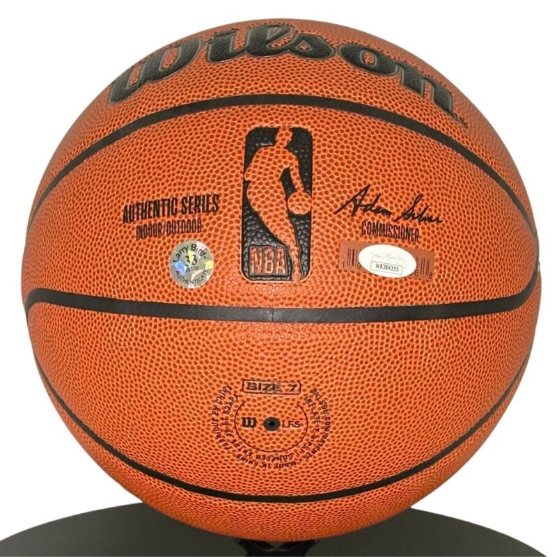 Larry Bird Boston Celtics Autographed Wilson NBA Basketball (JSA) - Image 5
