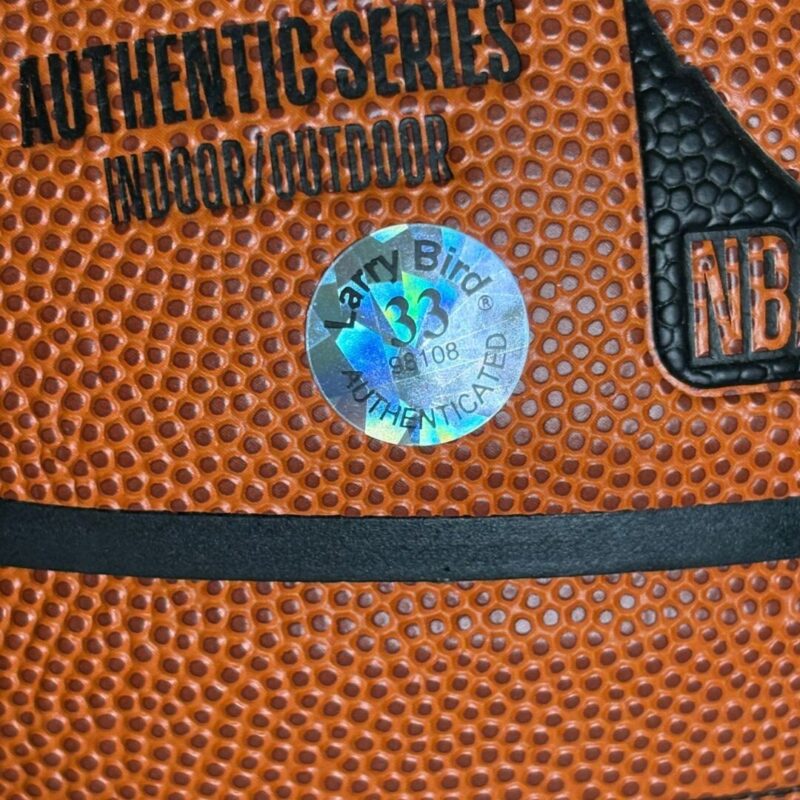 Larry Bird Boston Celtics Autographed Wilson NBA Basketball (JSA) - Image 7