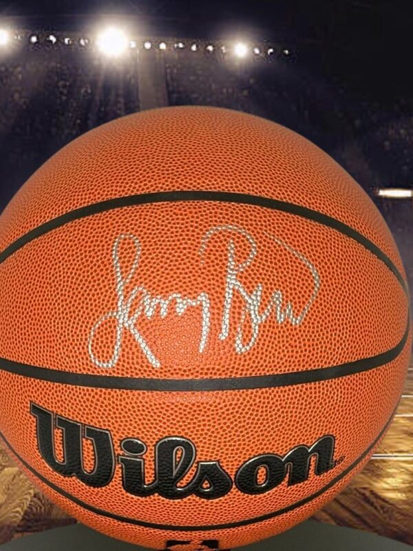 Larry Bird Boston Celtics Autographed Wilson NBA Basketball (JSA)