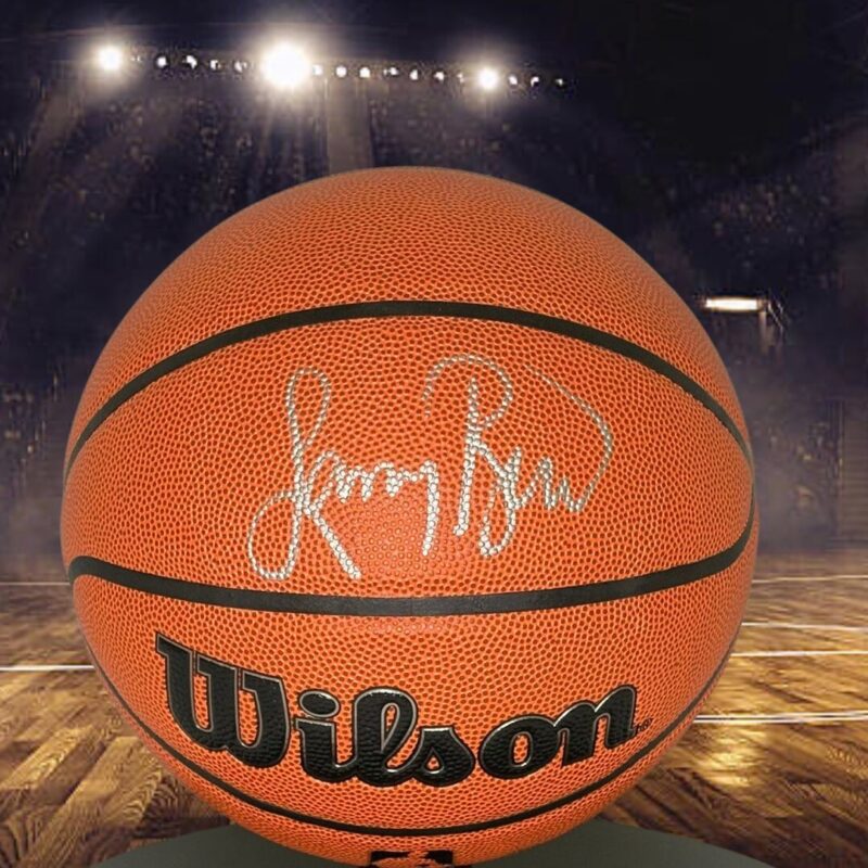 Larry Bird Boston Celtics Autographed Wilson NBA Basketball (JSA)