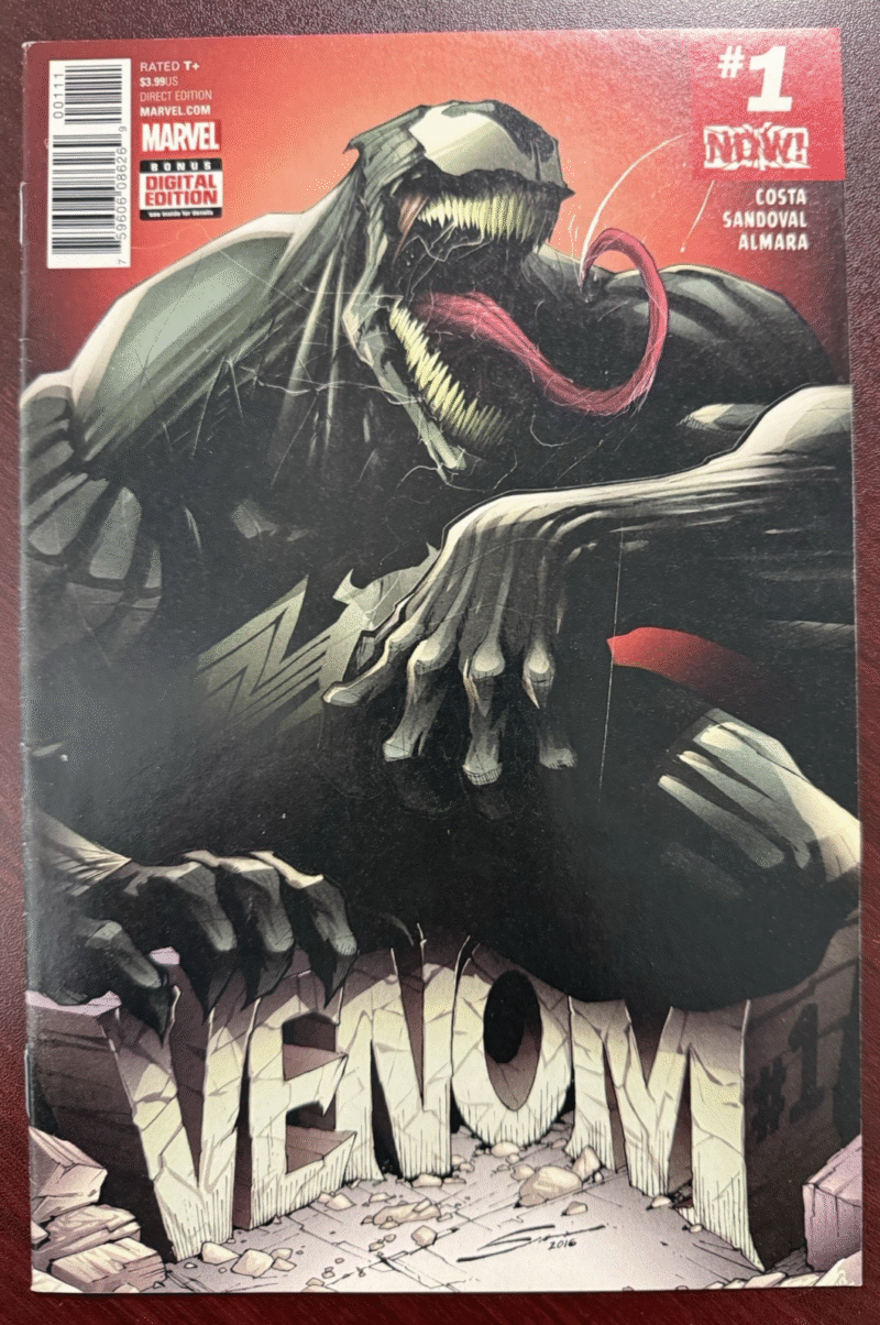 Marvel Comic Venom 1 Sketch Eddition with Artist Tom Hodges Autograph CGC 286740536823 4