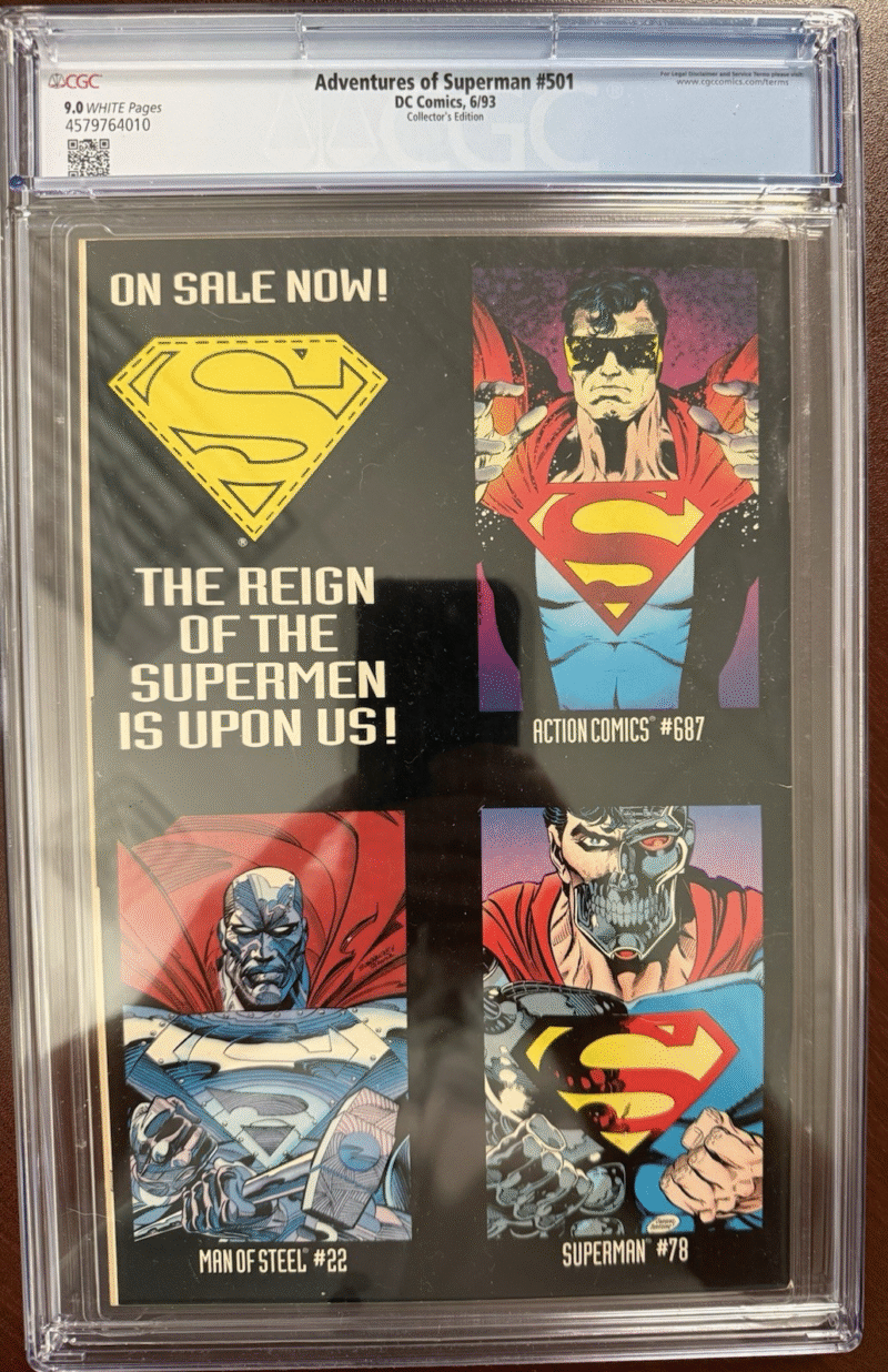 Original DC Comics Adventures of Superman Comic 501 286732025143 3
