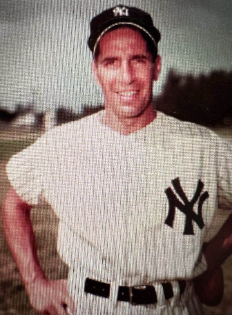 Phil Rizzuto autographed signed framed N.Y. Yankees Rawlings Jersey - Image 6
