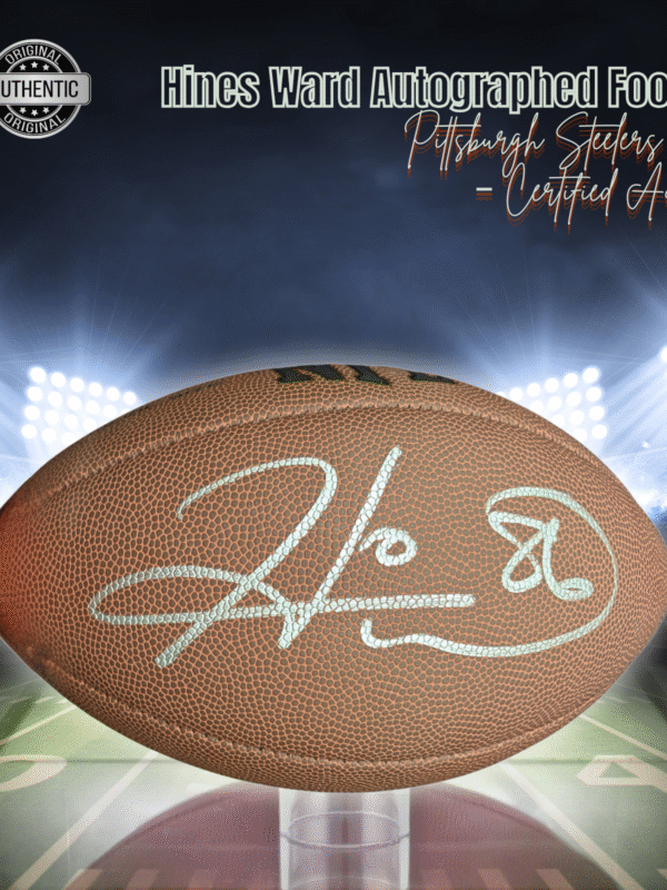 Pittsburgh Steelers Hines Ward Autographed Wilson NFL Football