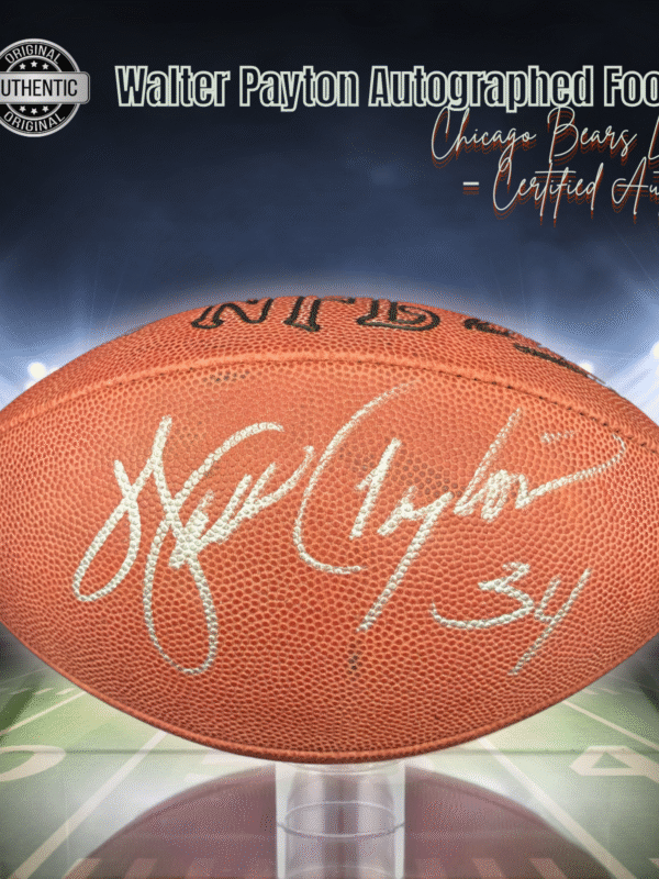 Walter Payton Autographed Wilson NFL Football; Inscribed "Sweetness"