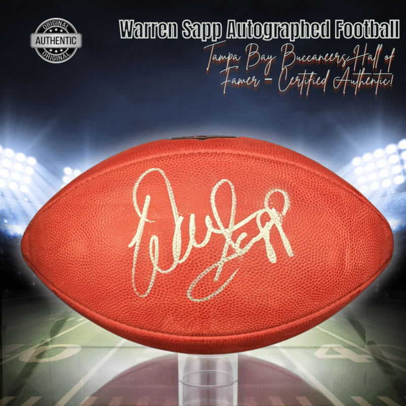 Warren Sapp Autographed "The Duke" Football