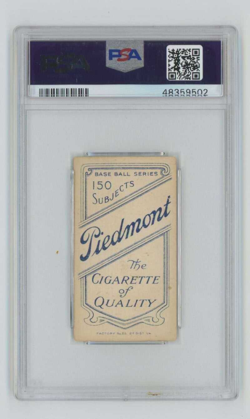 1909 PIEDMONT WHITE BORDER BILL BRADLEY PSA 4.5 CLEVELAND TOTAL POP 37 - Image 3