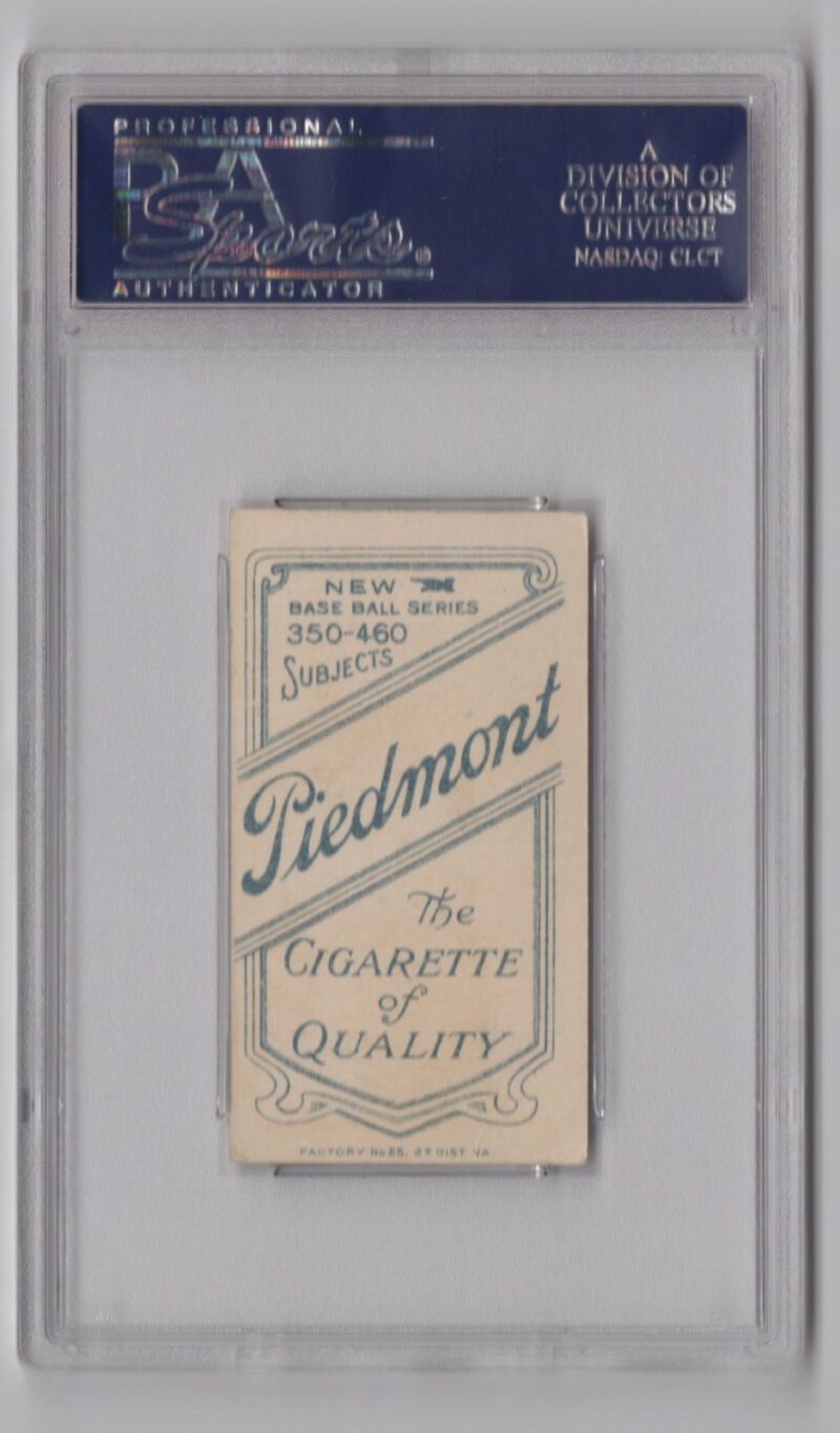 1909 PIEDMONT WHITE BORDER FRANK CHANCE PSA 4 CHICAGO CUBS BATTING - Image 3