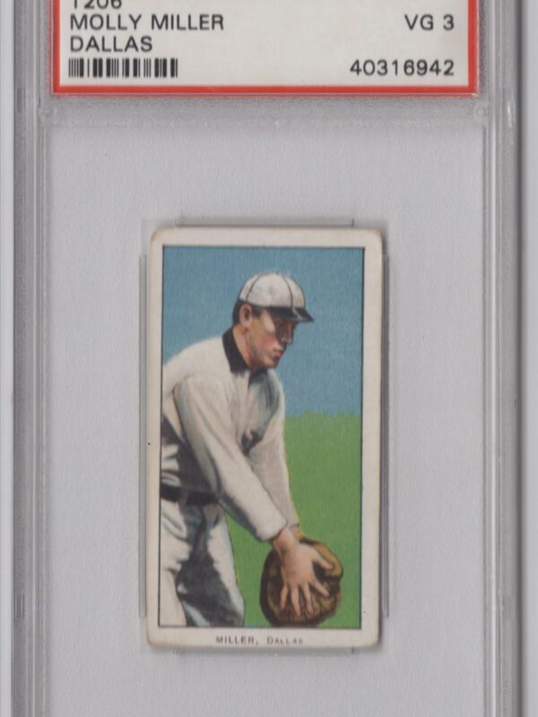 1909 PIEDMONT WHITE BORDER MOLLY MILLER PSA 3 DALLAS POP 13 286512204394