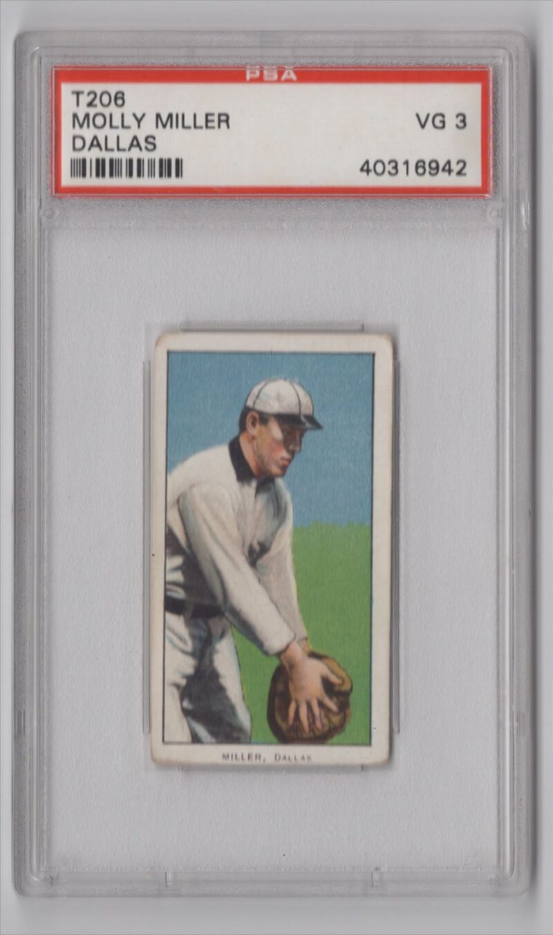 1909 PIEDMONT WHITE BORDER MOLLY MILLER PSA 3 DALLAS POP 13 286512204394