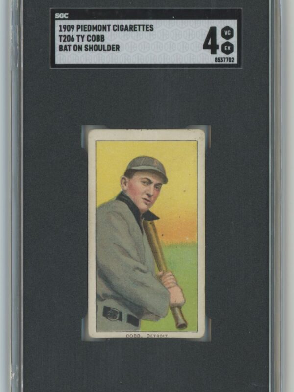 1909 PIEDMONT WHITE BORDER TY COBB 8537702 SGC 4 DETROIT