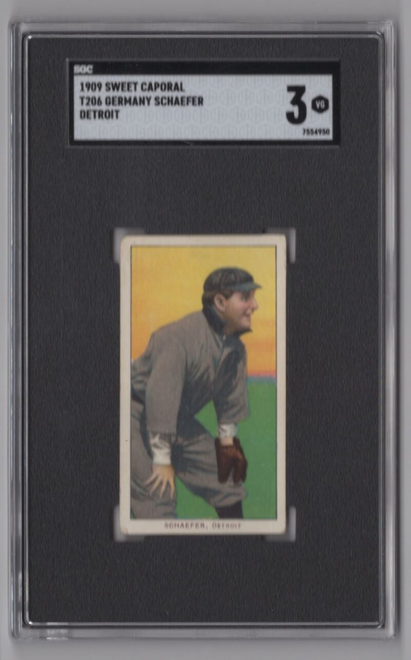 1909 SWEET CAPORAL WHITE BORDER GERMANY SCHAEFER SGC 3 DETROIT 286512194724