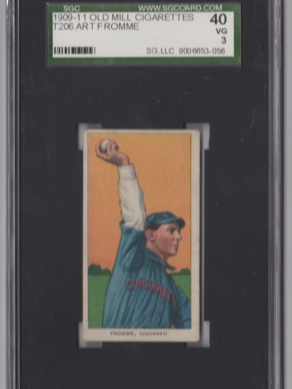 1909 WHITE BORDER ART FROMME SGC 3 CINCINNATI POP 5 ONLY 6 HIGHER
