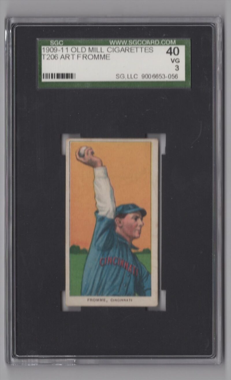 1909 WHITE BORDER ART FROMME SGC 3 CINCINNATI POP 5 ONLY 6 HIGHER