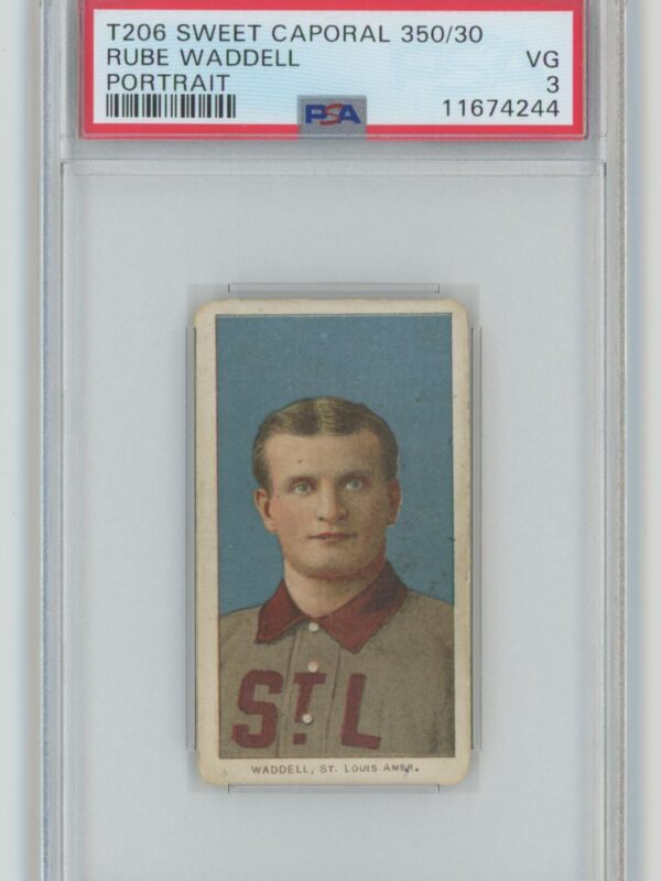 1909 WHITE BORDER RUBE WADDELL 11674244 PSA 3 ST. LOUIS TOTAL POP: 10