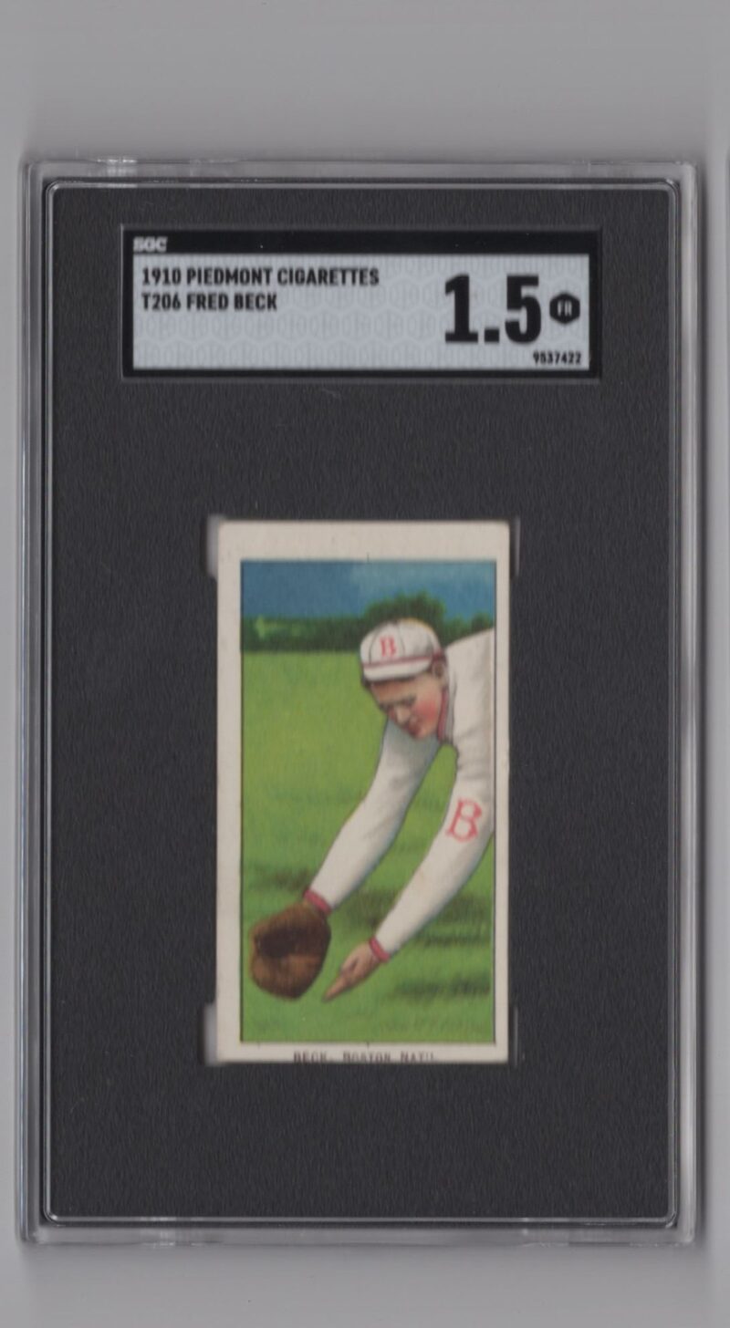 1910 PIEDMONT WHITE BORDER FRED BECK SGC 15 BOSTON 286512235244